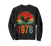 50 Year Old Chicken Vintage 1976 Farmer 50th Birthday Party Sweatshirt