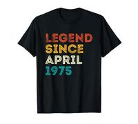 50 Year Old Present Legend Since April 1975 50e anniversaire T-Shirt