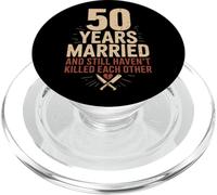 50 Years of Marriage & Still Haven't Killed Each Other PopSockets PopGrip pour MagSafe