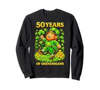 50 Years of Shenanigans St Patrick’s Day Leprechaun Birthday Sweatshirt