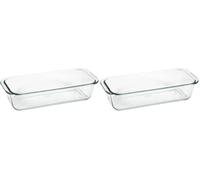 500° 012137 Moule à Gâteau Verre Transparent 31 x 12,6 x 7 cm 1,7 L (Lot de 2)