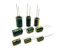 500~1000PCS High Frequency Low Aluminium Capacitor 10V 16V 25V 35V 50V 1UF 2.2UF 10UF 22UF 470UF AUOQKQUT(25V470UF10X13 500PCS)