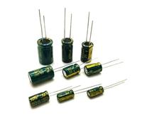 500~1000PCS High Frequency Low Aluminium Capacitor 10V 16V 25V 35V 50V 1UF 2.2UF 10UF 22UF 470UF AUOQKQUT(25V220UF 6X12 500PCS)