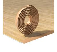 500/100cm Profilé De Transition En Caoutchouc Pour Sol Irrégulier, Barre De Seuil Sans Joint, Bandes De Jonction De Sol Pour Salon, Chambre Et Cuisine(Tan,L500cm*W 3cm)