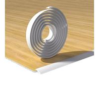 500/100cm Profilé De Transition En Caoutchouc Pour Sol Irrégulier, Barre De Seuil Sans Joint, Bandes De Jonction De Sol Pour Salon, Chambre Et Cuisine(White,L300cm*W 3.5cm)