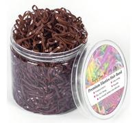 500/1500/3000 pièces Élastiques à cheveux marrons - Petite taille, bandes en caoutchouc pour filles, sans dommage, convient aux textures de cheveux fins à moyens, queue de cheval UnicoloreCaoutchouc s