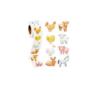 500 autocollants Décoratifs animaux de la Ferme,stickers scrapbooking,pour cahiers,portables,bouteilles d'eau,DIY, maison,autocollant imperméable,sticker reajustable,élèves écoles,enfants adultes