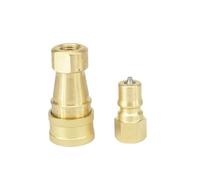 500 Bar 1/8" BSPT Female 7 Mpa Brass Quick Disconnect Coupler Set For Truck Portable Carpet Cleaning