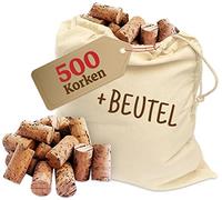 500 bouchons de vin - En carton - Pour décorer le vin ou la décoration, le bricolage, le bricolage et le bricolage - En matériau naturel foncé - 24 x 45 mm