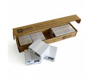 500 Cartes PVC ZEBRA vierges blanches 30 mil