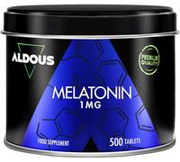 500 Comprimés Melatonine 1 mg - 500 nuits (+ 16 mois) - Mélatonine pure - Mélatonine contre l'insomnie, Mieux Dormir - Mélatonine pour bien dormir - Complement Alimentaire Fatigue - Fabriqué dans l'UE