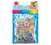 500 élastiques Loom Bands « Rayures Candy », assortiment multicolore