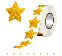 500 Étoiles Dorées 1 Pouce Autocollants Récompense | Motivation élèves, comportement positif, design accrocheur, pour facile à décoller, usage scolaire