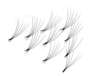 500 extensions de cils 5D, cils en éventail préfabriqués, cils bouquet volume russe, cils évasés, cils touffetés, 120 pièces, ultra-légers, sans nœuds (11 mm, D-Curl 0,07 mm)
