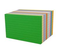 500 Feuilles Cartes de Notes Compactes Colorées, Papier Lisse | Cartes Vierges Multifonctions pour Enseignants et Apprenants, Coins Arrondis, Format Portable, Aide Mémoire