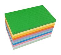500 Feuilles Cartes Index Colorées 500 Papier | Format Compact, Surface Lisse, Usage Quotidien, pour Étudiants, Style Simple et Portable