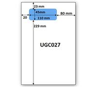 500 feuilles de papier avec étiquette intégrée pour facturation via Seller central Amazon - Etiquette adresse longue étiquette grand format 110 x 45 mm pour préparation et livraison Amazon