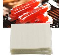 500 Feuilles de Papier de Riz Comestible Gaufré, Papier d'Emballage pour Nougat, Caramel et Tire de Bonbons, Papier à Bonbons Fait Main en Riz Gluant Sûr