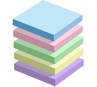 500 Feuilles Notes Autocollantes Couleur Notes Adhésives Notes Self-sticky Super Sticky 76 mmx76 mm Fournitures de Bureau 5 Couleurs