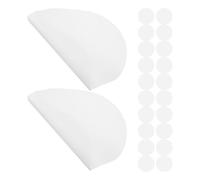 500 Feuilles Rondes de Papier Sulfurisé 15cm, et Résistantes | Blanc, Usage Cuisson Personnelle et Aliments Frits, Lot Plat, Format Rond pour Préparation et Service