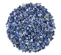 500 g Chips de Sodalite Naturelle - Gravillons Minéraux Bleus Polis, Pierres Décoratives pour Résine, Remplissage Vase, DIY Créatif, Aquarium, Terrarium, Décoration Maison & Bureau Coffret Cadeau