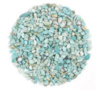 500 g Éclats d’Amazonite Naturelle - Chips de Cristal Amazonite Polis pour Bricolage, Remplissage de Vase, Décoration de Plantes, Création de Bijoux & Décoration