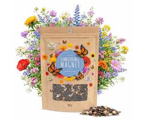 500 g Graines de prairie à papillons pour un pré fleuri coloré - mélange de graines de fleurs sauvages riches en nectar pour les papillons