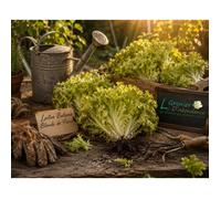 500 graines à semer - Le Grenier d'Abondance - LAITUE BATAVIA Blonde de Paris - Lactuca sativa