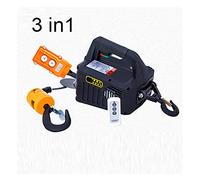 500 kg télécommande grue palan câble métallique palan électrique coque en aluminium palan ménage intérieur petite grue palan(3 in 1,300 Kg 11.8m)