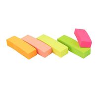 500 Marques Pages Papier Autocollants Repositionnables - 5 Blocs de 100 Feuilles 50 x15 mm Couleurs Fluo
