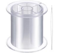 500 Mètres Fil Invisible En Nylon Transparent Pour Ornements De Noël Suspendus Et Couture Fil À Perler Transparent Invisible Avec Aiguille À Perler