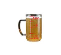 500 ml/17 oz chinois ménage simple et exquis anti-chute verre résistant à la chaleur tasse de bière pression homme vrai