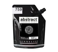 Savoir-Faire Sennelier Abstract Acrylic Paint 500ml-Mars Black