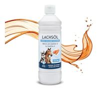 500 ml d'huile de saumon pour chiens, chats et chevaux | Riche en acides gras oméga 3 et 6 - Huile de poisson 100 % naturelle en bidon de 0,5 l