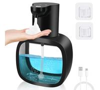 500 ML Distributeur de Savon Automatique, Rechargeable par USB, Distributeur de Savon Électrique avec Capteur, Ipx5 Étanche sans Contact Distributeur Savon Mousse pour Cuisine Et Salle de Bain