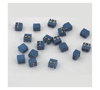 500 pcs 2 Pin Screw blue PCB Terminal Block Connector 5mm Pitch MQXFCZUX