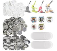 VEVOR Badge personnalisable 58 mm – 500 kits à épingles (fonds métal/plastique, film, papier)