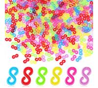 500 Pcs Attache Bracelet Élastique Loom Bands S Clips Couleur Rainbow Coloré Connexion Multicolore S Pour Bracelet Collier Tricot Diy Enfants
