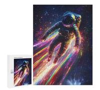 500 PCS Casse-têtes pour Adolescents Cosmic Astronaut Rainbow Trail Casse-têtes pour Adolescents Activités Familiales pour Anniversaire, Noël Et Cadeaux Uniques 500 PCS