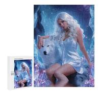 500 PCS Casse-têtes pour Adolescents Crystal Cave Fantasy with Wolf Casse-têtes pour Adolescents Activités Familiales pour Anniversaire, Noël Et Cadeaux Uniques 500 PCS