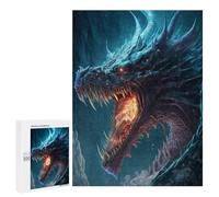 500 PCS Casse-têtes pour Adolescents Dragon Fire Fantasy Artwork -1 Casse-têtes pour Adolescents Activités Familiales pour Anniversaire, Noël Et Cadeaux Uniques 500 PCS