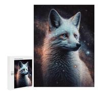 500 PCS Casse-têtes pour Adolescents Galactic Fox Portrait Casse-têtes pour Adolescents Activités Familiales pour Anniversaire, Noël Et Cadeaux Uniques 500 PCS