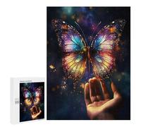 500 PCS Casse-têtes pour Adolescents Glowing Butterfly Magic Casse-têtes pour Adolescents Activités Familiales pour Anniversaire, Noël Et Cadeaux Uniques 500 PCS