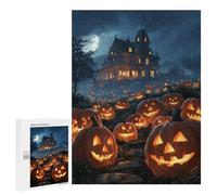500 PCS Casse-têtes pour Adolescents Halloween Haunted House Scene-4 Casse-têtes pour Adolescents Activités Familiales pour Anniversaire, Noël Et Cadeaux Uniques 500 PCS
