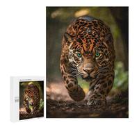 500 PCS Casse-têtes pour Adolescents Jaguar in Amazon Rainforest-2 Casse-têtes pour Adolescents Activités Familiales pour Anniversaire, Noël Et Cadeaux Uniques 500 PCS