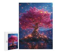 500 PCS Casse-têtes pour Adolescents Magical Glowing Tree Casse-têtes pour Adolescents Activités Familiales pour Anniversaire, Noël Et Cadeaux Uniques 500 PCS