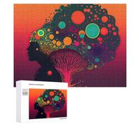 500 PCS Casse-têtes pour Adolescents Neurodiversity in Art A Creative Exploration Casse-têtes pour Adultes Jeu Pratique Défi Difficile Cadeaux Uniques pour Anniversaire Et Noël 500 PCS