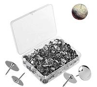 500 Pcs cersaty® Puntine da Disegno 10mm Argento Thumb Tacks per Ufficio o fai da Te, Con Scatola