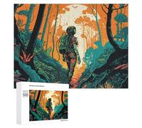 500 PCS Jeux De Puzzle pour Adolescents Astronaut in Alien Forest -1 Jeux De Puzzle pour Adolescents : Détente, Divertissement Et Humour, Cadeaux Anti-Stress 500 PCS