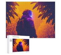 500 PCS Jeux De Puzzle pour Adolescents Astronaut in Alien Forest Jeux De Puzzle pour Adolescents : Détente, Divertissement Et Humour, Cadeaux Anti-Stress 500 PCS